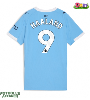 Manchester City Erling Haaland #9 Hemmatröja Kvinnor 2025-26 Kortärmad